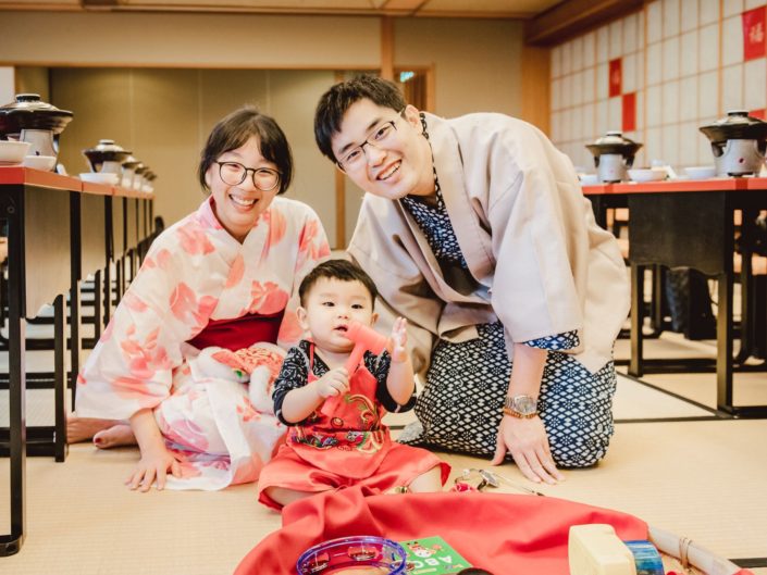 日式抓周｜北投加賀屋｜青雲廳｜軒軒FAMILY