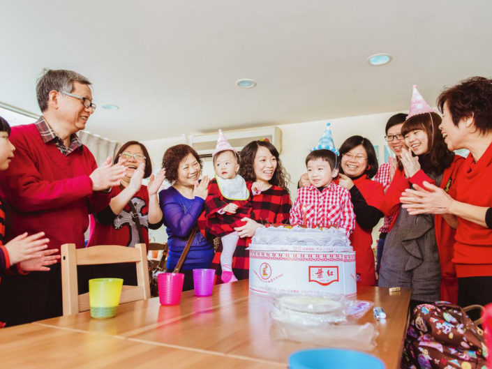週歲派對｜全家福｜泡芙FAMILY｜大樹先生的家