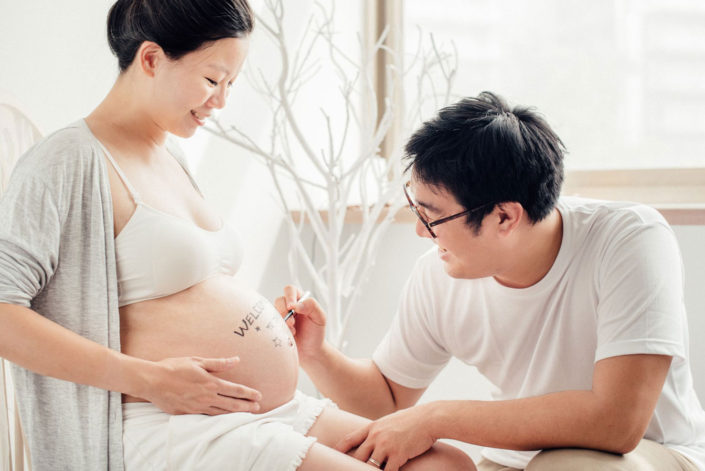 台北推薦自然清新的孕婦寫真窗光