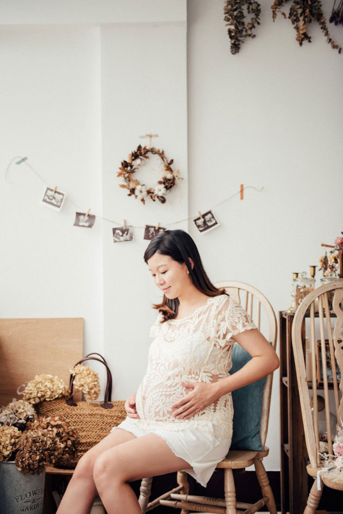 台北推薦自然清新的孕婦寫真窗光