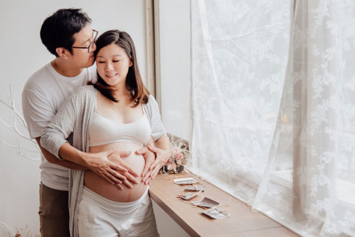 台北推薦自然清新的孕婦寫真窗光